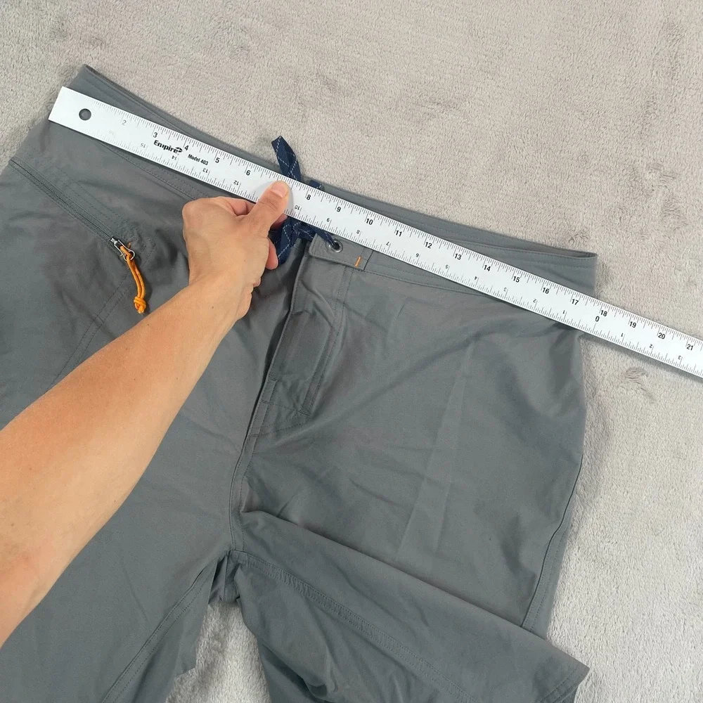 Orvis TroutBum Shorts Men 34 Grey Jackson Quick Dry‎ Utility Fishing Drawstring